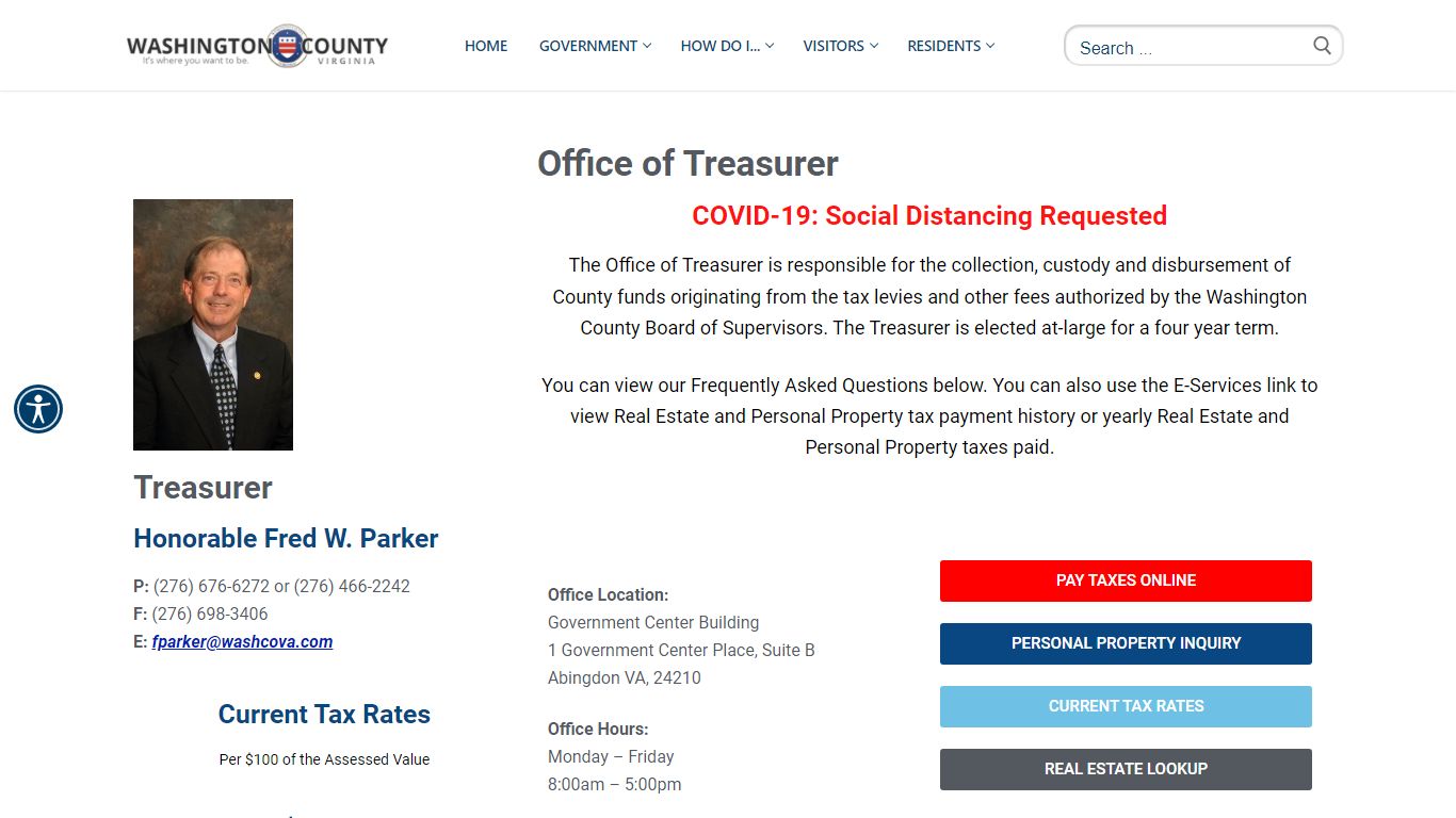 Treasurer - Washington County Virginia